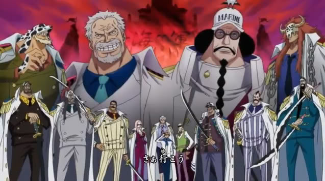 One Piece - Entenda como funciona a hierarquia da Marinha