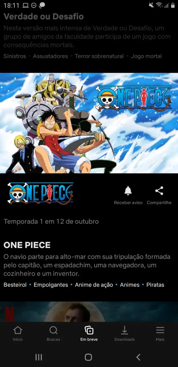 Novos Episódios de One Piece Dublado Na Netflix É HOJE 