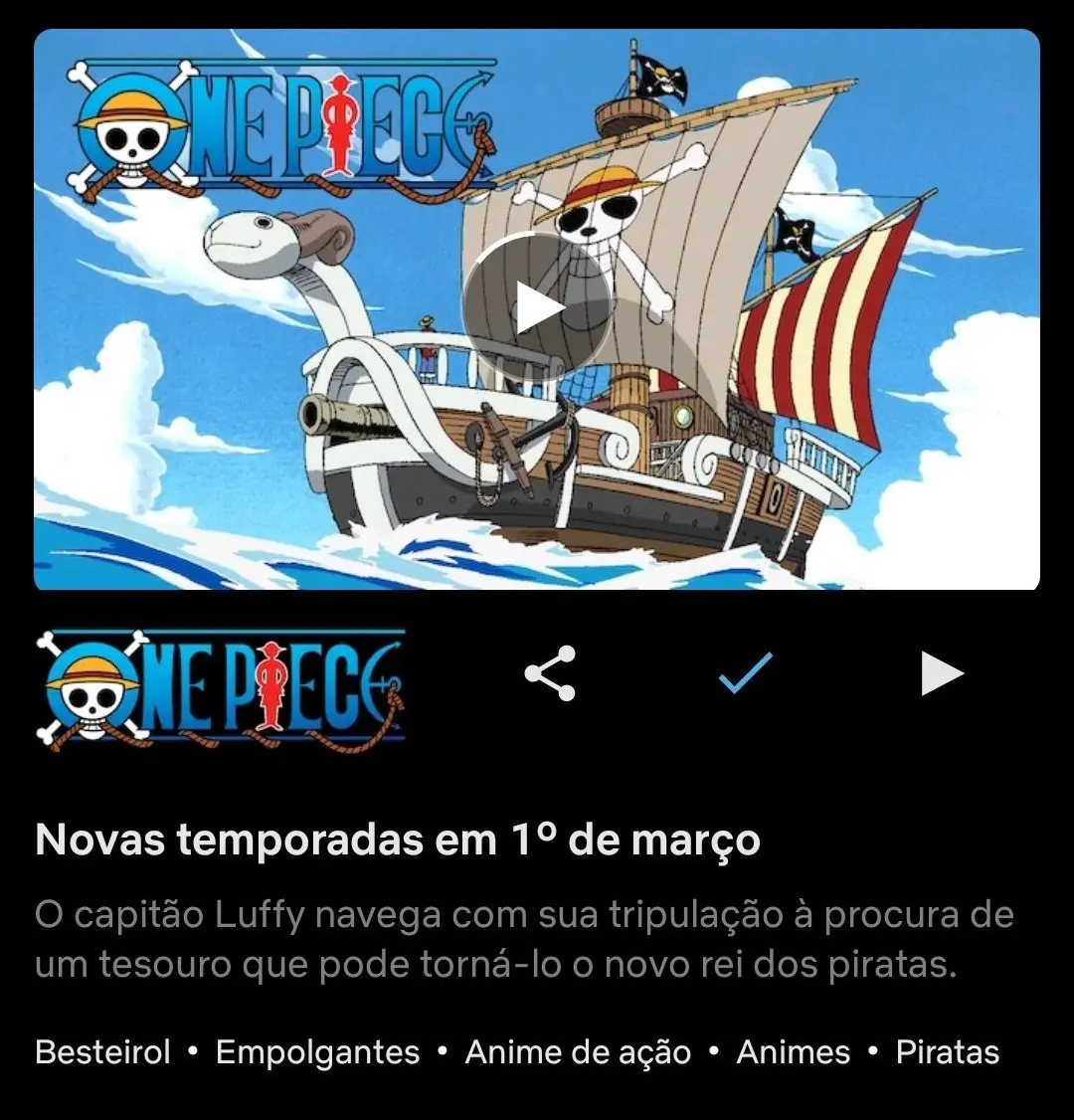 One Piece Dublado Na Netflix  One Piece Episódio Especial Dublado na  Netlfix 