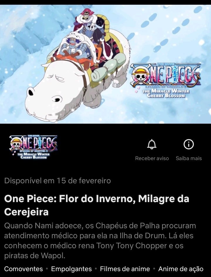 One Piece: 2 filmes estreiam em fevereiro dublados na Netflix